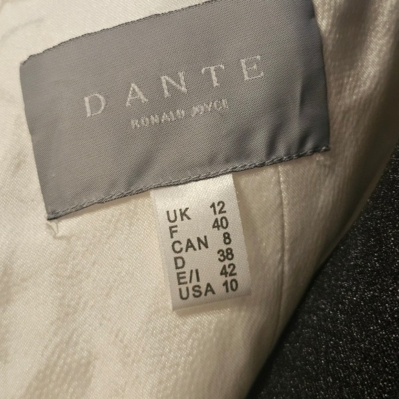 DANTE Wedding Dress Ivory Lace Overlay Tulle Train Bridal Gown Size 10 - Picture 4 of 9